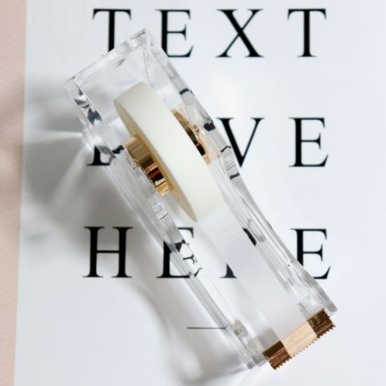 Диспенсер для ленты, прочный резак для подарочной упаковки, универсальный держатель акриловой ленты для домашнего офиса, школы