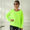 Popular women's knitted sweater European and American large-size women's clothing autumn and winter new pullover knitted sweater