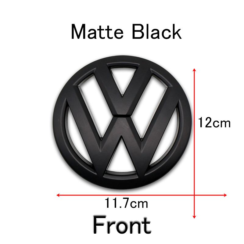 CRZ2 120mm 110mm Car Logo Emblem Hood Front Rear Tail Mark Rear Badge Replacement Accessories 6R0 853 600A For Polo 2011 2012 2013
