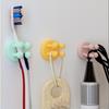 Необходимый силиконовый держатель для зубной щетки, самоклеящийся многофункциональный держатель для вилок, прочный водонепроницаемый крючок для подвешивания ключей