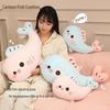 Adorable Cartoon Fish Hug Pillow for Girls - Leg Clamping, Side Sleeping/Pregnancy Backrest Cushion, Ideal for Bedside & Winter Coziness
