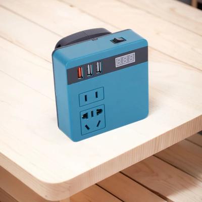 Инвертор для литиевой батареи 120 Вт, 3 USB-порта, инвертор для батареи DC 21 В в 220 В, высокомощный многофункциональный инвертор-адаптер для Makita