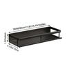 Black Bathroom Shelves Space Aluminum Toilet Rack Practical Makeup Organizer  for Kitchen