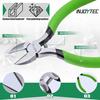 INJOYTEC 5-inch Mini Nippers, Spring-Loaded, Small Nippers, Precision Diagonal Cutting Pliers, Wire Cutter, Heavy-Duty Nippers, Micro Nippers, Wire Cu