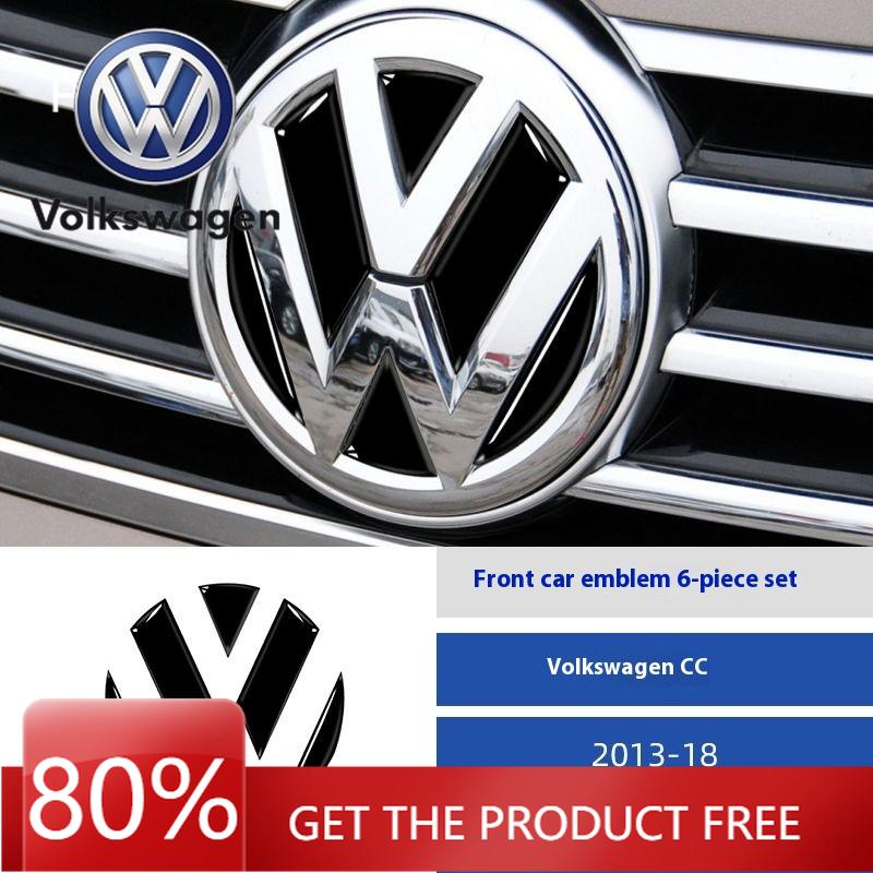 For VOLKSWAGEN VW Car Emblem Stickers Suitable for VW Volkswagen CC 2013-2018 Front And Rear Car Emblem Stickers Interior Modifi