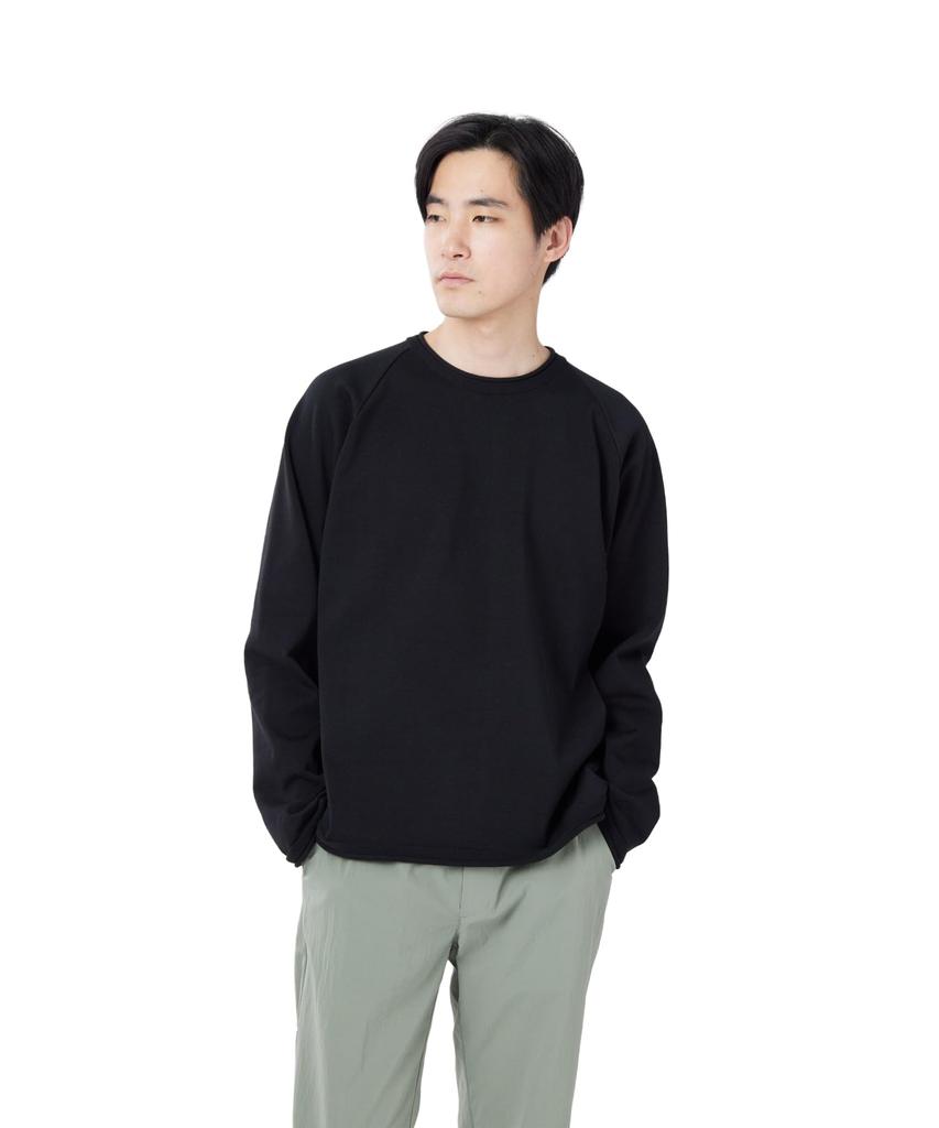 Snow Peak Knit Pullover Knit Sweater Cut and Sew Long Sleeve BLACK M Water-Repellent KN-26SU001 T-Shirt Men's Women's