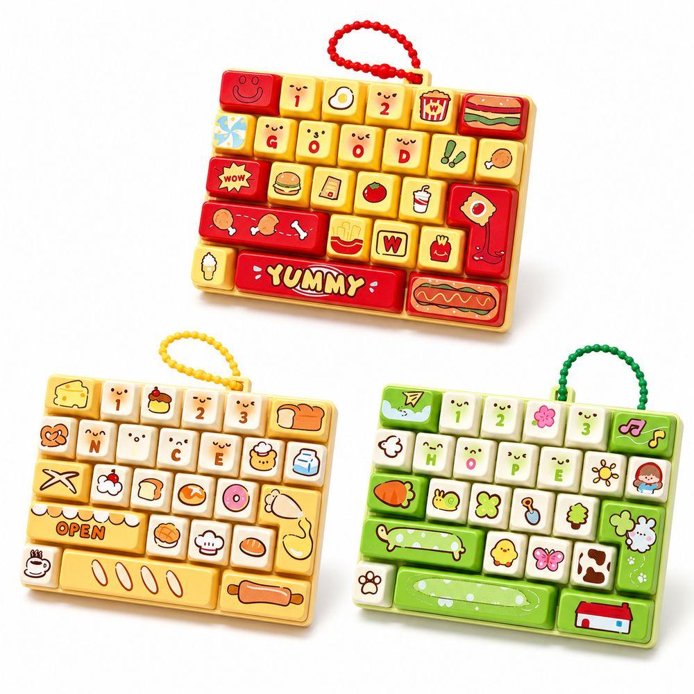 26-key Keyboard Keychain Pressable Keys Keyboard Toy Creative Keyboard Fidget Toy Gifts