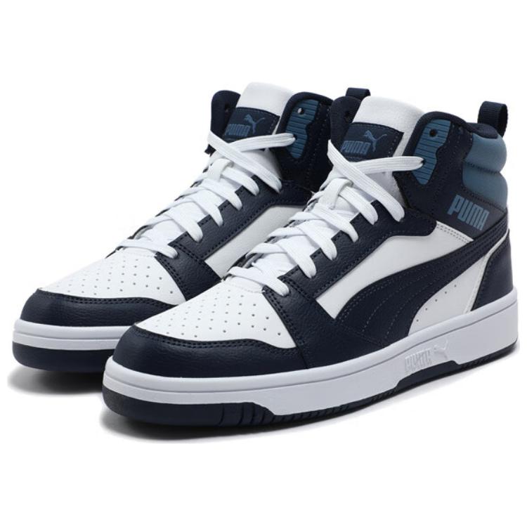 Puma Rebound V6 Casual Versatile Low-Top Sneakers Unisex Sneakers Black Blue 392326-28