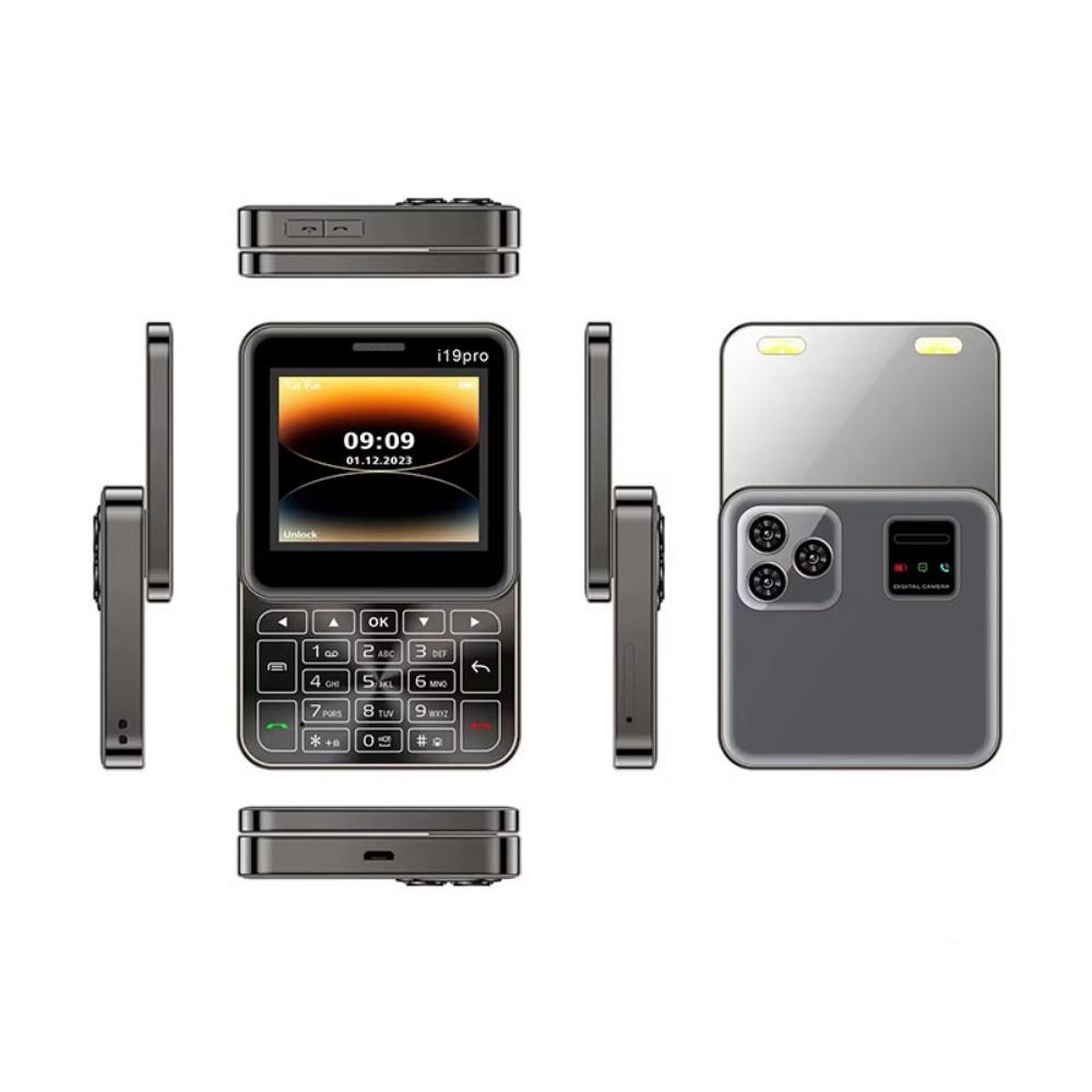 I19 Pro 2,4 дюйма, вращающийся слайдер, классический мини-телефон 2G с двумя SIM-картами, супер маленький телефон, несколько цветов, дополнительный карманный мобильный телефон