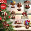 10 ШТ./НАБОР 2D Подвесное украшение Рождественская елка Navidad Товары для вечеринки 2025 Подарок на Новый год Праздничный кулон Украшение на Рождество