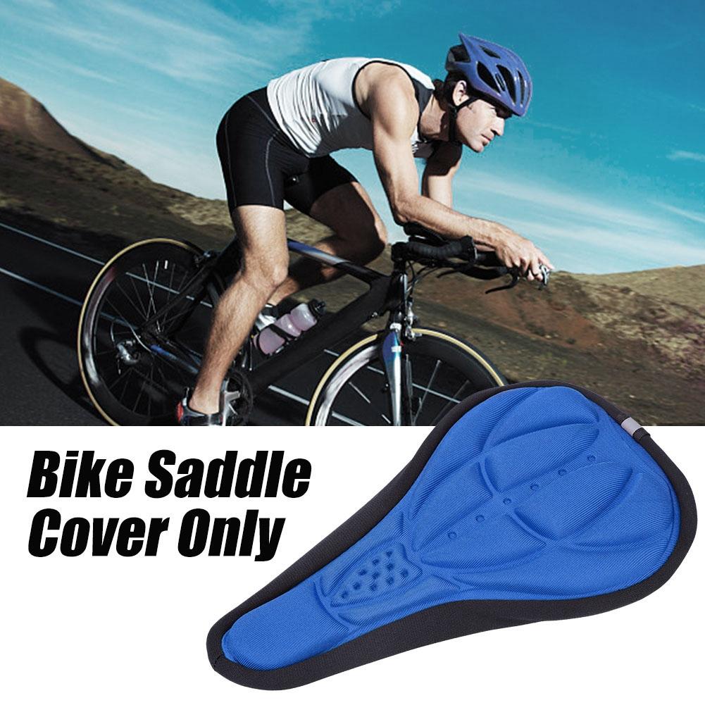 3D Mountain Road Bike Breathable Soft Seat Saddle Cover (Black)