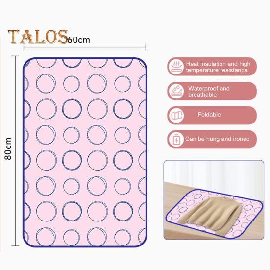 Ironing Board Ironing Mat Portable Alternative Thickened Heatresistant Foldable Travel Washer Dryer Countertop Ironing Pad Blanket Cover