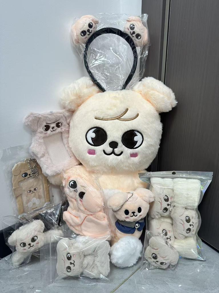 50cm Plush Toy Wolfchan Kawaii Cartoon Stuffed Animal Plushie Doll Large Size Kids Babies Sleeping Pillow Gift