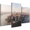 Three Piece Picture Canvas Print City New York Manhattan USA