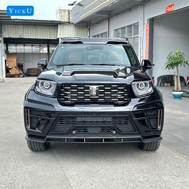 Tank 700 First Edition Mod Kit: Front Bumper, Grille, Rear Bumper, Wheel Arches, Carbon Fiber Hood, Rear Spoiler.