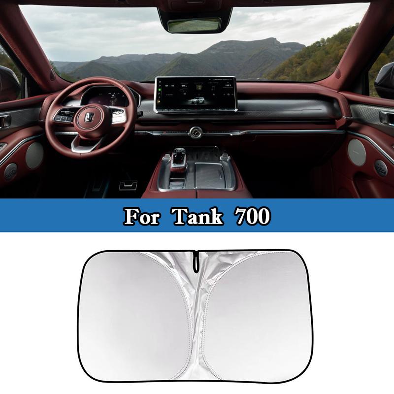 Для Great Wall Tank 300 400 500 700 Автомобильный складной солнцезащитный чехол-шторка на лобовое стекло, солнцезащитный козырек на переднее окно, защитный чехол от УФ
