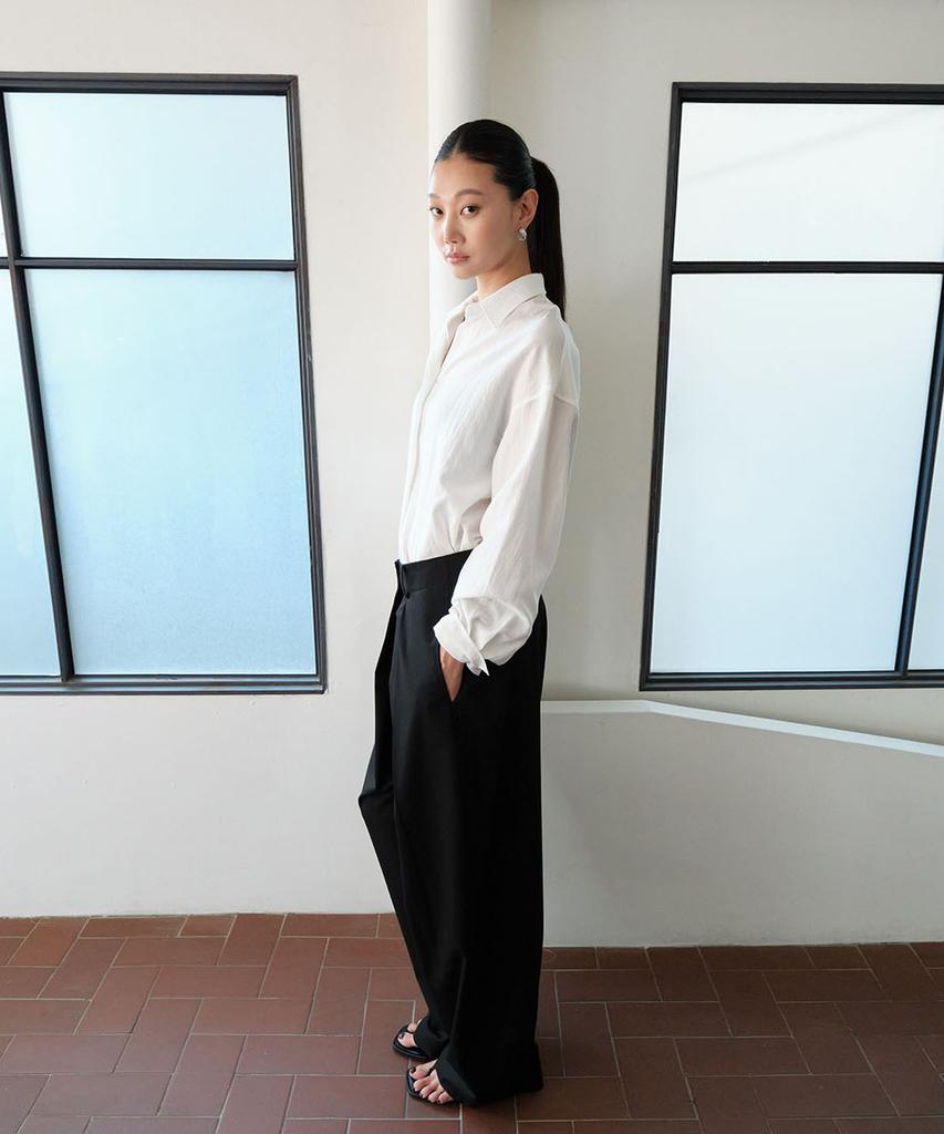 ONE Summer Wrap Slacks_Black
