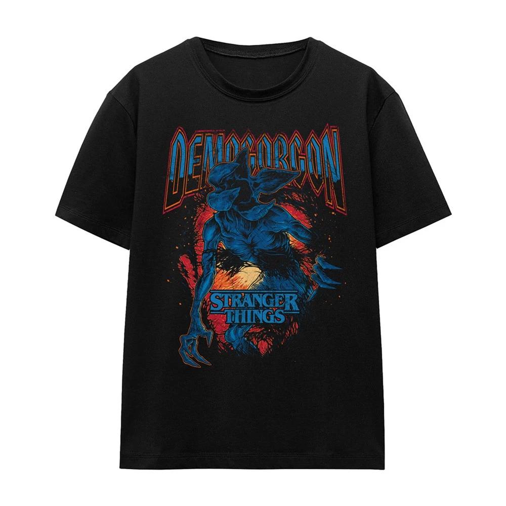 Женская футболка Stranger Things Демогоргон Группа S-2XL, Черный