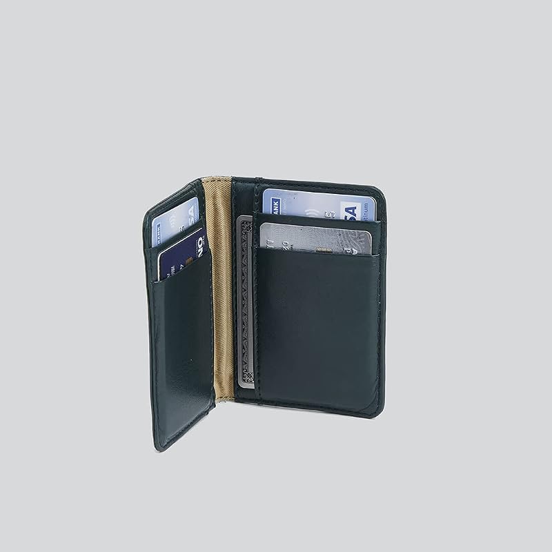 Mypaperclip Classic Edition Держатель для карт Мини-блокнот Кошелек, Кошелек с 9 отделениями, Карманного размера, Изготовлен из итальянской веганской кожи