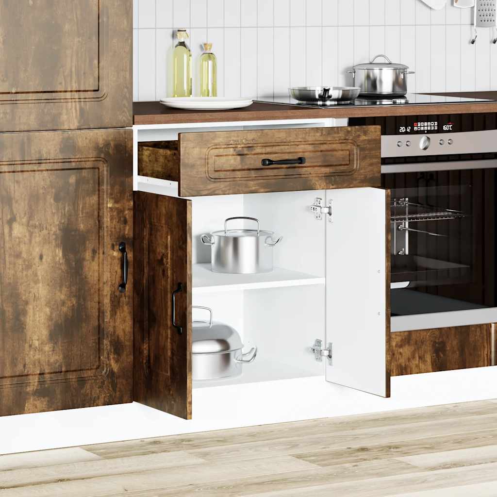 Vidaxl Szafka Kuchenna Dolna, Kalmar, Przydymiony Dąb