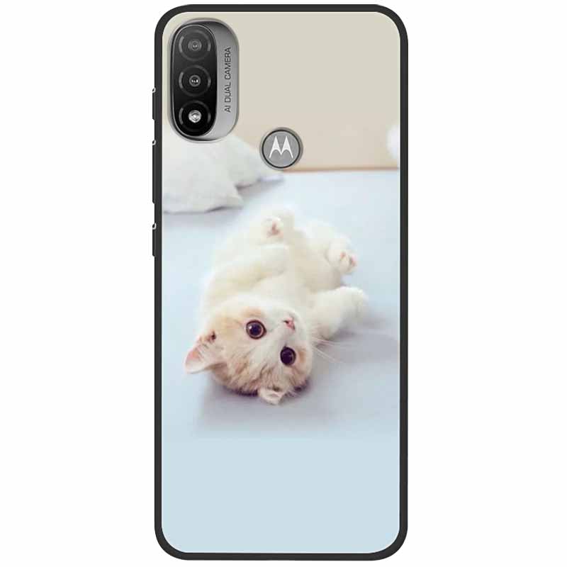 Чехол для Moto E20 E40 Силиконовый Лев Волк Мягкий Черный Coque Чехлы для Motorola Moto E40 E 20 Para TPU Чехол для MotoE40 Мультяшный