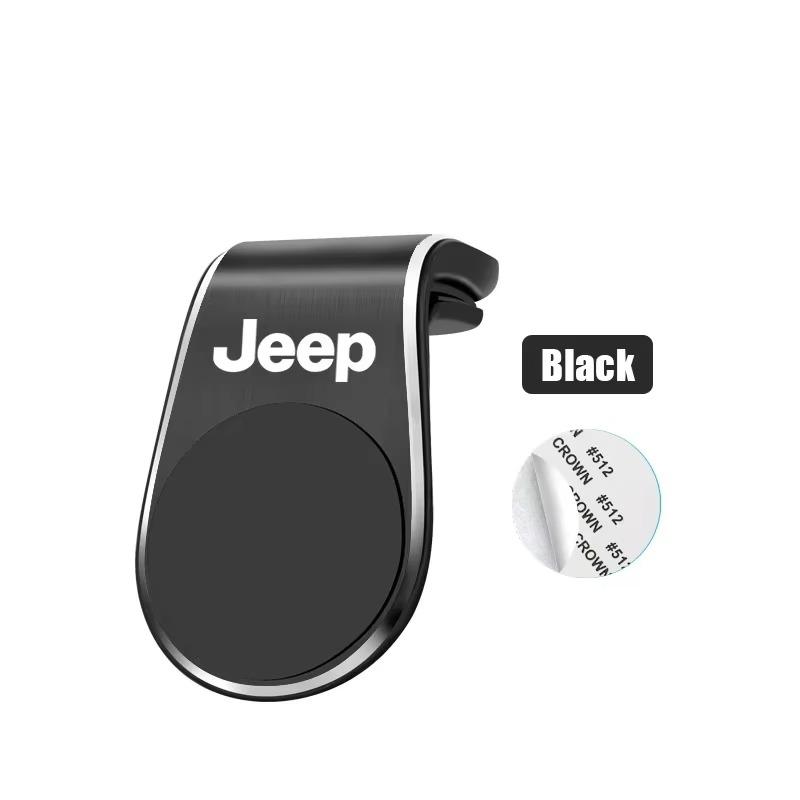 Car Phone Mount for Jeep Renegade Wrangler JK JL Grand Cherokee Compass Patriot Commander Metal Magnetic Air Vent Phone Holder ALN1