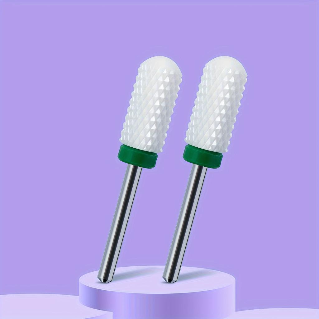 2 ШТ. Фрезы из карбида вольфрама для ногтей, для снятия гель-лака, 3/32 дюйма, пилки для ногтевого искусства, фреза для кутикулы, для маникюра и педикюра