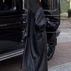 2024 Высококачественная осенняя женская кожаная куртка темно-готического стиля выше колена