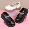 Girls Leather Shoes for Party Wedding Fashion Children Princess Shoes Fashion Kids Performance Shoes Anti-Slippery All Match