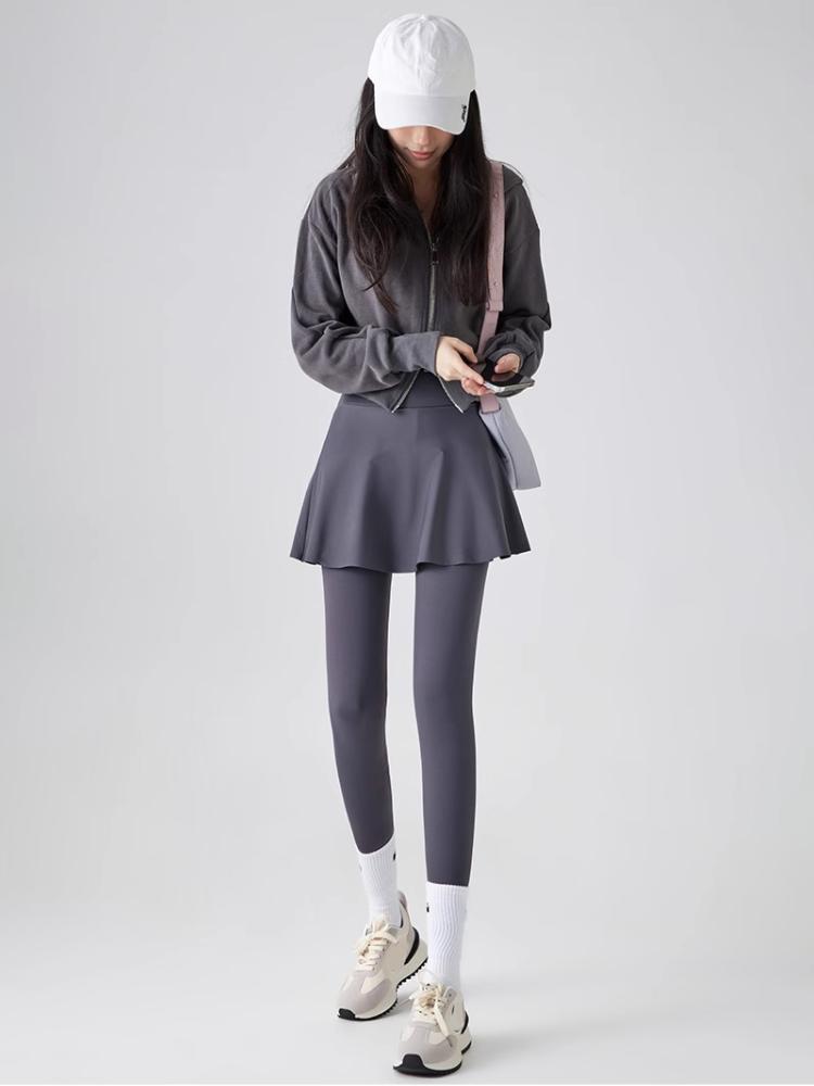 Флисовые леггинсы, осенне-зимняя юбка-трапеция, теплые искусственные двухсекционные брюки с изображением акулы, женские спортивные бесшовные леггинсы с высокой талией для йоги