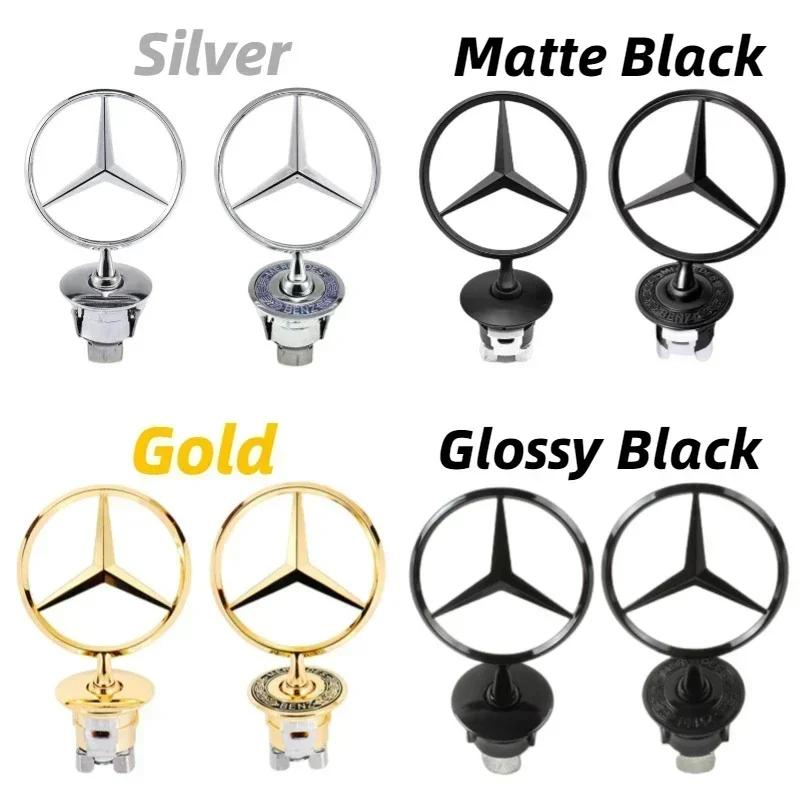 BAM1 Car Front Bonnet Hood Emblem Badge for Mercedes Benz W202 W203 W204 W205 W208 W210 W220 GLA CLA GLC GLK GLE Accessories