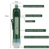 Outdoor Portable Water Filter 4000L for Camping Survival Drinking Water Filter Removes and Harmful Substances Personal Water Treatment Activated