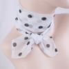 1 PC Ladies' Polka Dot Small Square Scarf With Printed Polka Dot Scarf, Silk Scarf