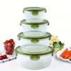 4 пластиковых контейнера для хранения продуктов, ланч-боксы, подходят для столовых, кемпинга, пикников и контейнеров для предварительной подготовки еды