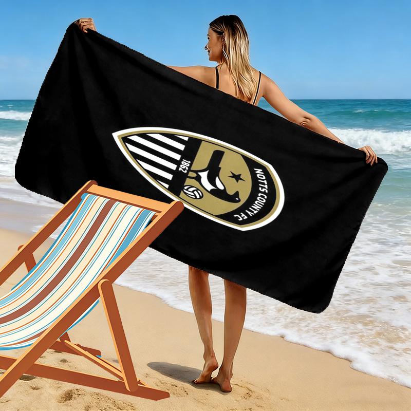 Notts County Towel, Large Soft Quick Dry Towel for Beach Camping Swimming