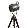 Steel Nickel Tripod Floor Lamp by Designer Home