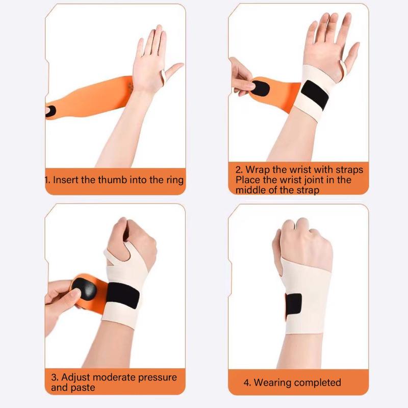 1 шт. защита запястья, подходит для обоих запястий с ультратонкой эластичной конструкцией, подходит для разрыва запястья, поддерживает и снимает боль в запястном канале