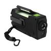 WINTECH Splashproof Hand Crank Charging Portable Radio Equipped with LED Light Green Mobile Charging USB Type C Adapter Dry Battery Compatible Solar