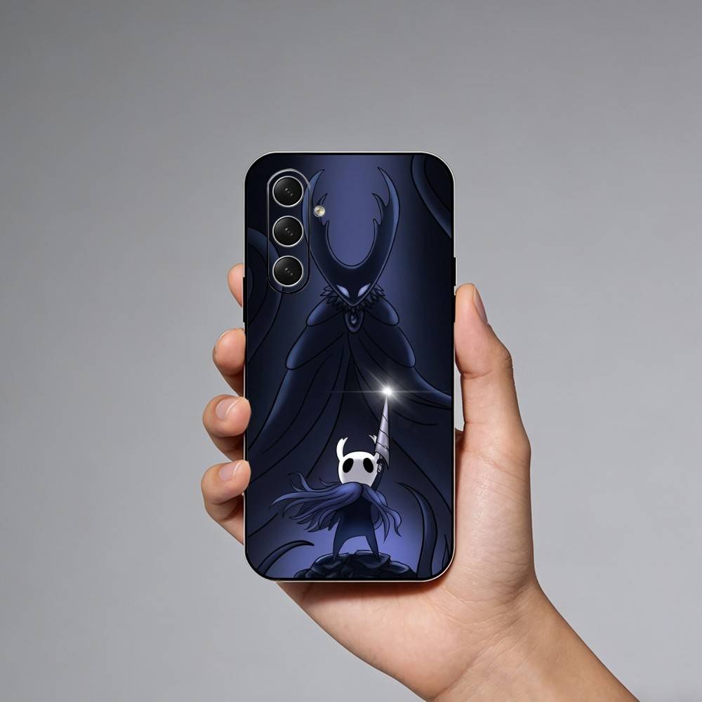 Чехол для телефона H-Hollow Knight S-Silksong Для Samsung Galaxy A73, A72, A71, A70, A52, A51 Другие Мягкий Черный Чехол