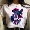 Jinx Arcane Printed T Shirt Anime Cosplay Tees Tops Women Men Aesthetic Short Sleeve Cartoon T-shirt Summer Streetwear Clothes