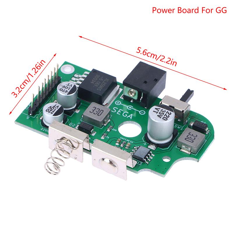 Pre-soldered Dry Lithium Battery Compatible Game Gear GG All Edition Replace Power Supply On Off Board IC Capacitors Repair