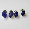 Natural Raw Tanzanite Gemstone 925 Sterling Silver Earring Stud , Gift For Her