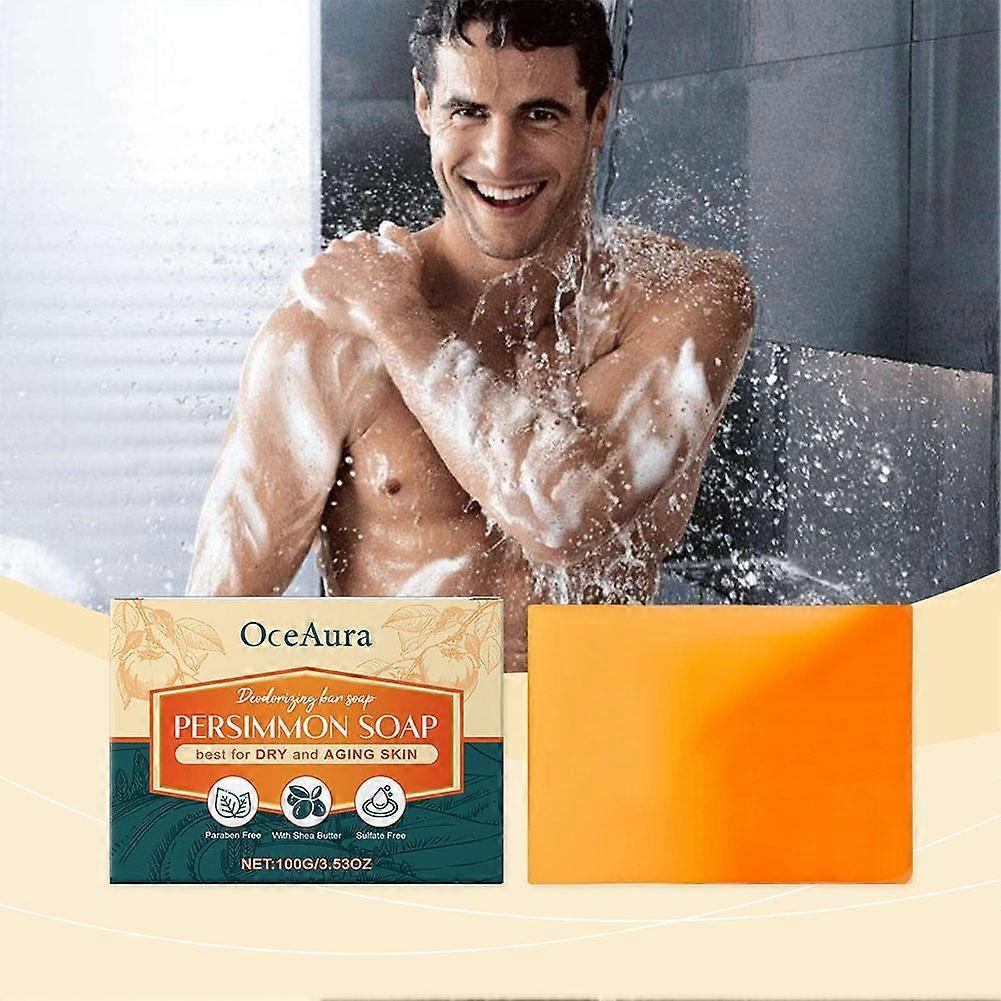 Body Deodorant Soap Remove Dirt Oil Smooth Skin Non-Tightening Persimmon Fragrance 100g OC-A06-0385-01