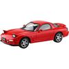 Aoshima Bunka Kyozai 1/32 Scale Rakupla Snap Kit No.04-VR Infini FD3S RX-7 Vintage Red Pre-Colored Plastic Model