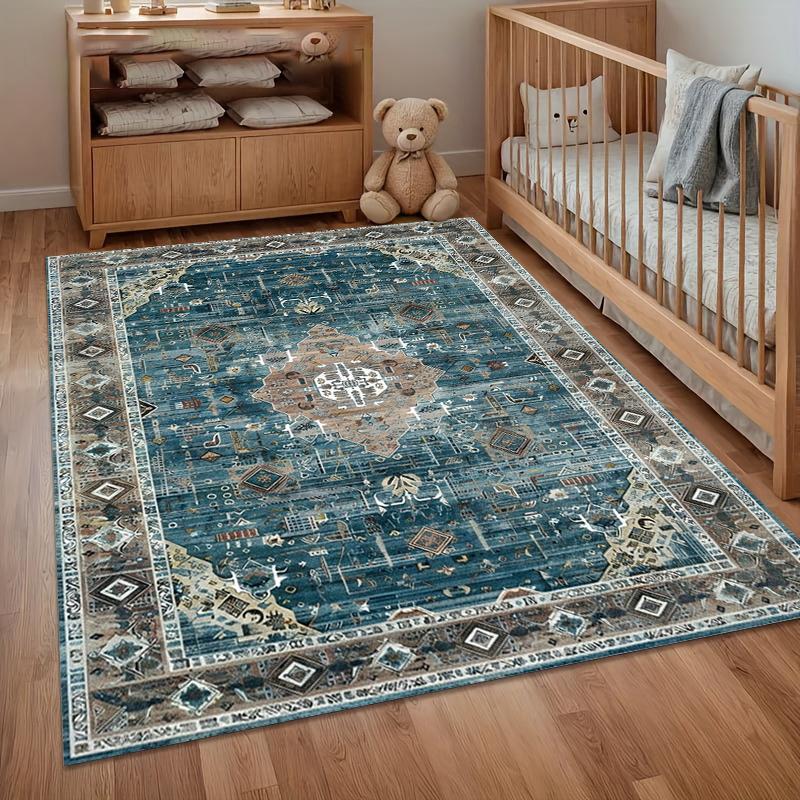Bohemian Carpet Durable Area Rug Non-Slip Living Room Carpets Bedroom Floor Mat Washable Entry Door Mat Easy To Clean Gift