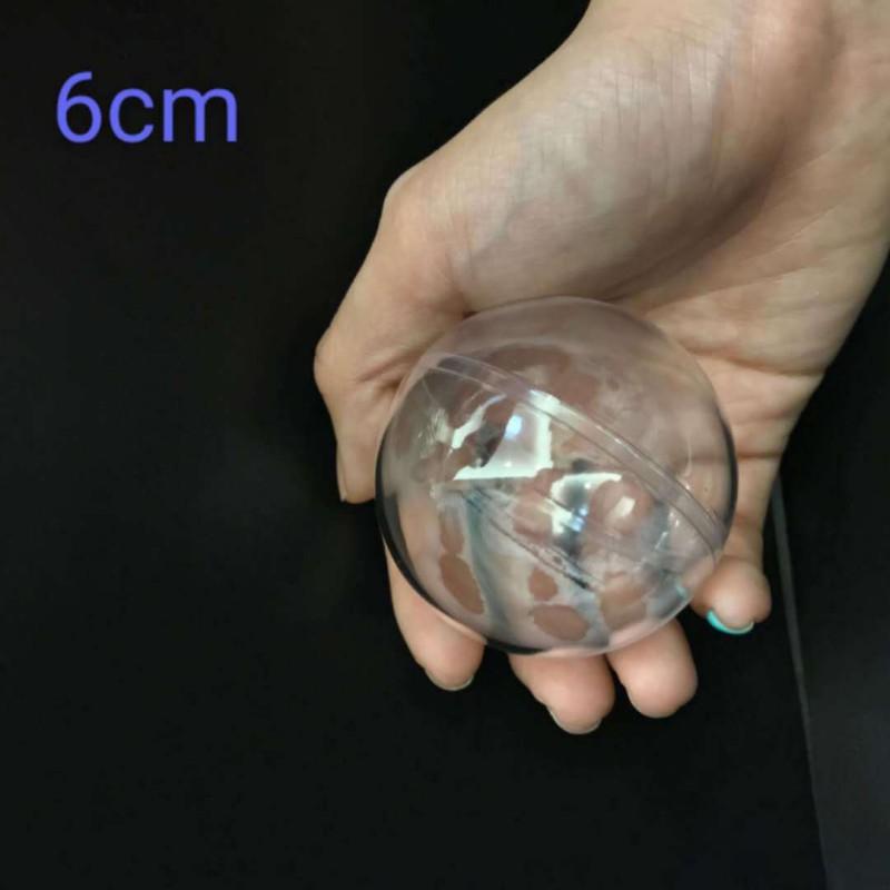 Christmas Clear Plastic Fillable Ornament Balls DIY Transparent Empty Ball Storage Ball