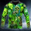 Hoodie Men Punk Skull 3D Print Fashion Skeletor Y2k Graphic Casual Goth Streetwear Long Sleeve Pullover Spring  Autumn Oversized Top