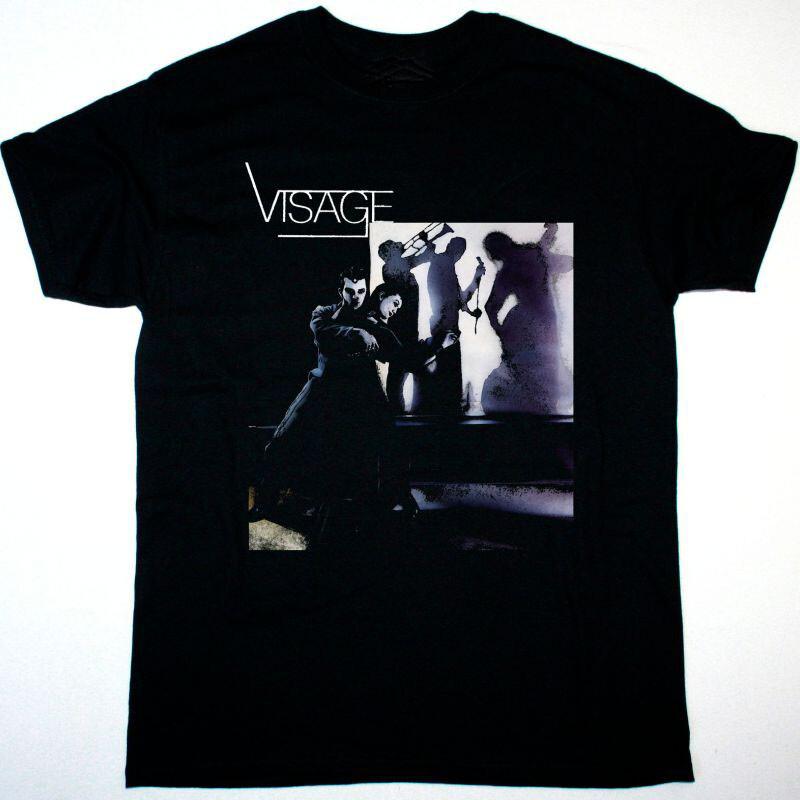 Vtg Visage band In Concert Heavy Cotton Black Full Size Unisex Shirt MM648