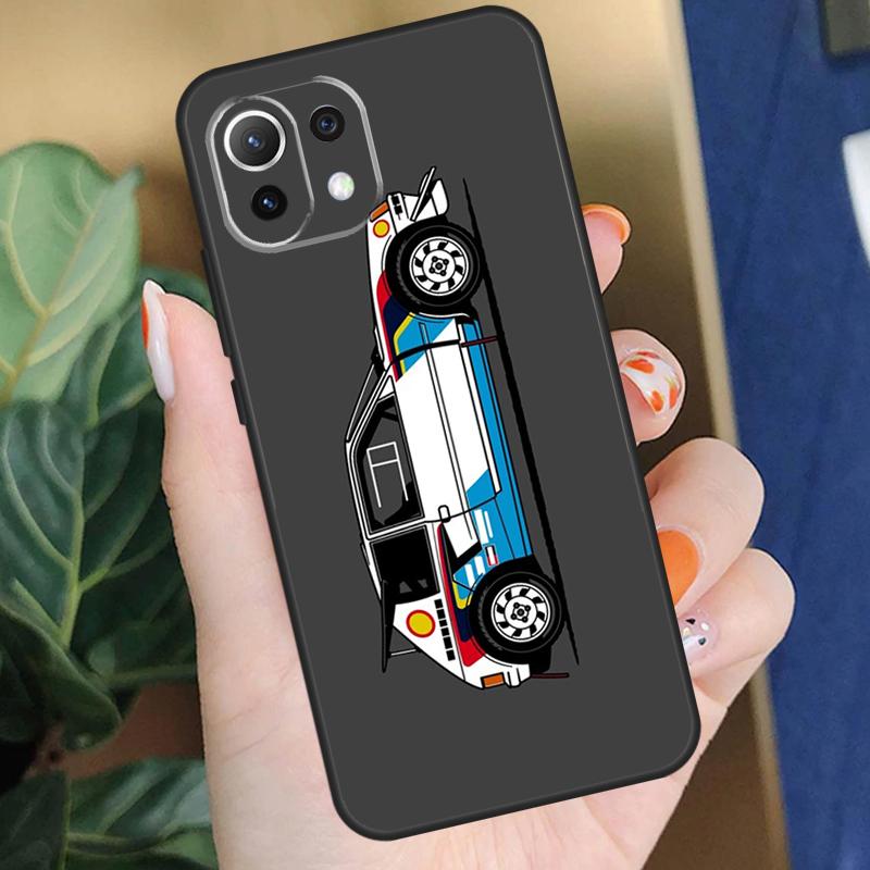 T16 Rally Car Case For Xiaomi 15 14 Ultra 13T 14T 15T Pro 17 Pro Max POCO X7 Pro X5 X6 F5 F6 F7 F8 Coque