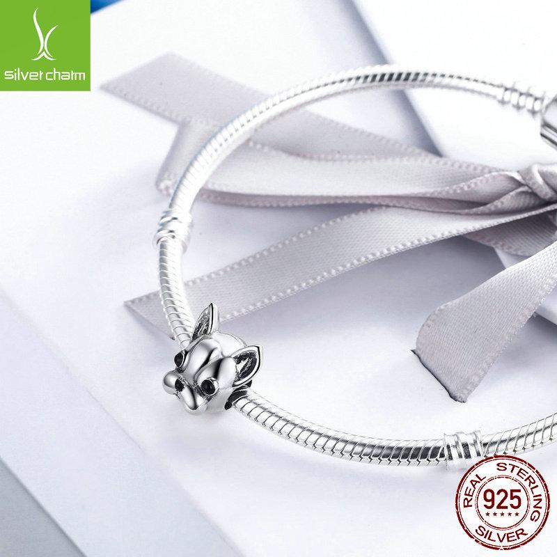 Серебряные бусины Ziyun 925 Bulldog Puppy - оригинальные аксессуары для украшений в виде животных